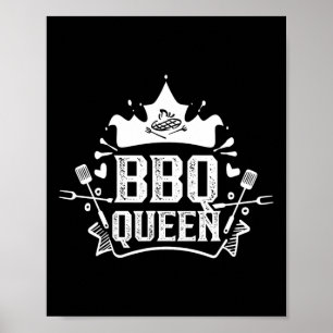 Grillen Queen Grill Meat Byrbecue Grilling Grillen Poster