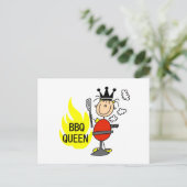 GRILLEN Queen Postkarte (Stehend Vorderseite)