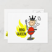 GRILLEN Queen Postkarte (Vorne/Hinten)