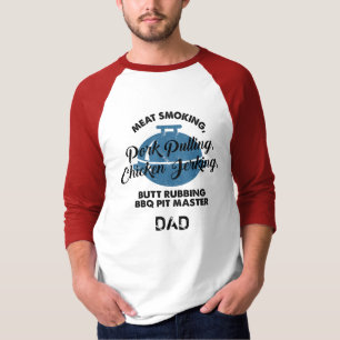 Grillen Rauchen  Pit Master Vater Väter Tag Custom T-Shirt