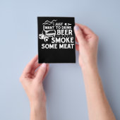 GRILLEN Rauchen Pitmaster Gift Drink Bier Rauchfle Flyer (Gruppe)