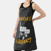 GRILLEN Raucher Addict Fleisch Raucher T - Shirt Schürze (InSitu)