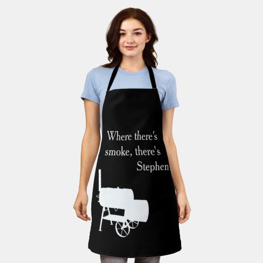 Grillen Raucher Personalisiert kochen Schürze (Getragen)