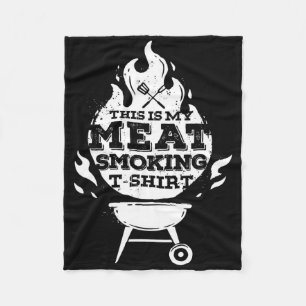 Grillen Raucher Vintag, das ist mein Fleisch Rauch Fleecedecke