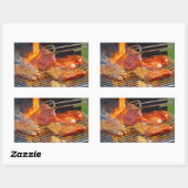 Grillen Rechteckiger Aufkleber (Blatt)