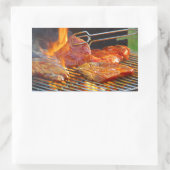 Grillen Rechteckiger Aufkleber (Tasche)