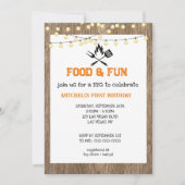 Grillen Red Kariert Gingham Einladung (Vorderseite)