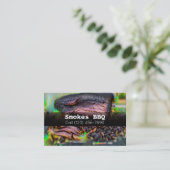 GRILLEN Restaurant Grill Smoking Company Business  Visitenkarte (Stehend Vorderseite)