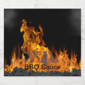 GRILLEN Sauce Bottle Alkoholflaschenetikett (Einzelnes Label)