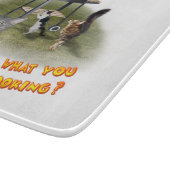 GRILLEN-Schneideausschuss mit Katzen Schneidebrett (Ecke)