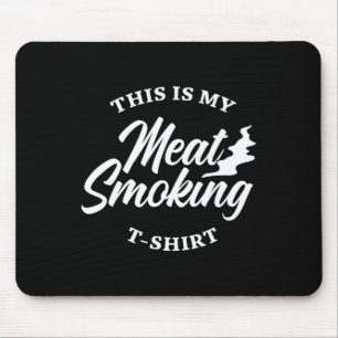 Grillen Shirt für Männer Fleisch liebt Raucher Das Mousepad