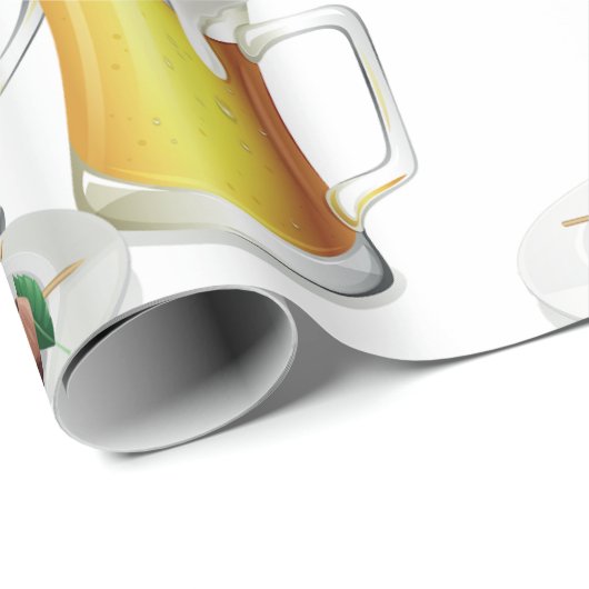 GRILLEN Skewers und Bier Summer Cookie Geschenkpapier (Rolleneckpunkt)