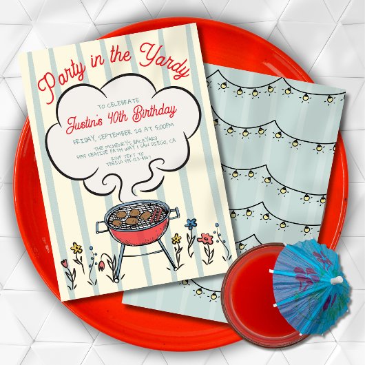 GRILLEN Smoke Grill Party in der Yardy Einladung