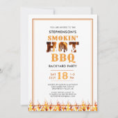 GRILLEN Smoker Backyard Summer Party Einladung (Vorderseite)