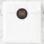 Grillen Smoker Chillin' Grillin' Refillin' Runder Aufkleber (Tasche)
