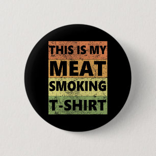 Grillen Smoker fand Retro - Vintages Rauchen Button