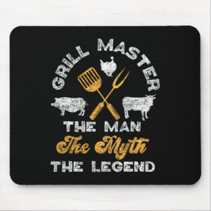Grillen Smoker Grill beherrscht den Mann, den der Mousepad