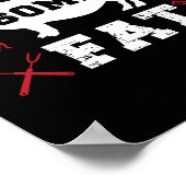 GRILLEN Smoker Lassen Sie uns ein paar fette Fitne Poster (Ecke)