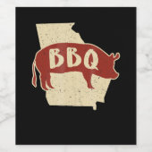 Grillen Soße | Grillplatz Koch | Fleischkochgesche Weinetikett (Einzelnes Label)