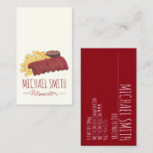 GRILLEN Spare Ribs Pitmaster Barbecue Restaurant Visitenkarte (Vorne/Hinten)