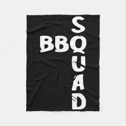 Grillen Squad Smoker Pit Grill Master Grilling Tea Fleecedecke (Vorderseite)