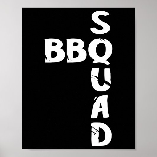 Grillen Squad Smoker Pit Grill Master Grilling Tea Poster (Vorne)