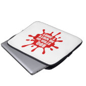 GRILLEN Stain auf meinem weißen T-Shirt Funny Spri Laptopschutzhülle (Vorne Knopf)