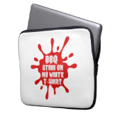 GRILLEN Stain auf meinem weißen T-Shirt Funny Spri Laptopschutzhülle (Vorderseite Links)