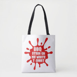 GRILLEN Stain auf meinem weißen T-Shirt Funny Spri Tasche