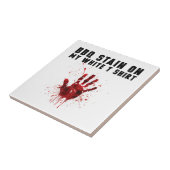 Grillen Stain auf meiner Weiß Fliese (Seite)