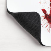 Grillen Stain auf meiner Weiß Mousepad (Ecke)
