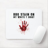 Grillen Stain auf meiner Weiß Mousepad (Mit Mouse)