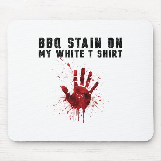 Grillen Stain auf meiner Weiß Mousepad (Vorne)