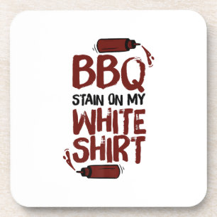 GRILLEN Stain auf meiner White Premium Getränkeuntersetzer