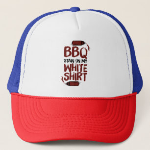 GRILLEN Stain auf meiner White Premium Truckerkappe
