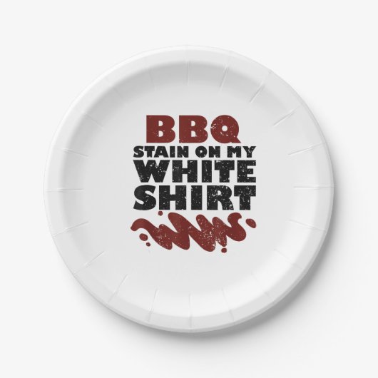 GRILLEN Stain Pappteller (Vorderseite)