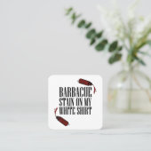 GRILLEN Stain Quadratische Visitenkarte (Stehend Vorderseite)