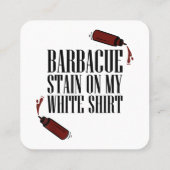 GRILLEN Stain Quadratische Visitenkarte (Rückseite)