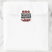GRILLEN Stain Quadratischer Aufkleber (Tasche)