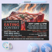 GRILLEN Steak - Wettbewerb/Speed Eating Contest Flyer (Einzeln)