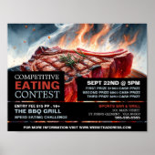 GRILLEN Steak - Wettbewerb/Speed Eating Contest Poster (Vorne)