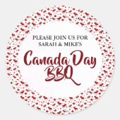 Grillen Stickers zum Canada Day (Vorderseite)