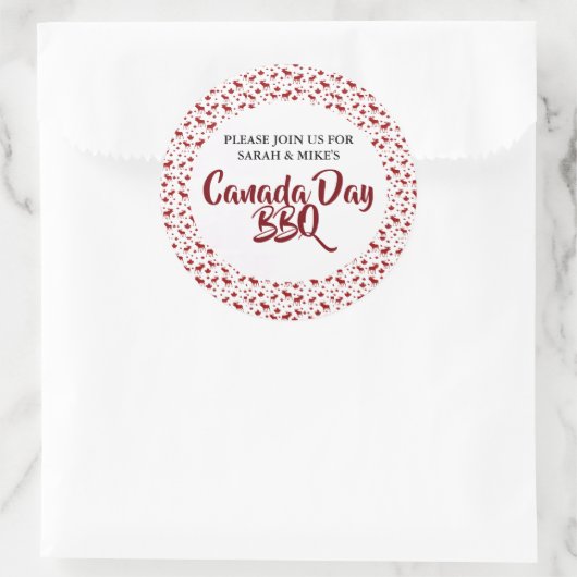 Grillen Stickers zum Canada Day (Tasche)