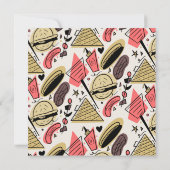 Grillen Summer GRILLEN Doodles Baby Dusche Karte (Rückseite)