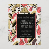 Grillen Summer GRILLEN Doodles Baby Dusche Postkarte (Vorne/Hinten)