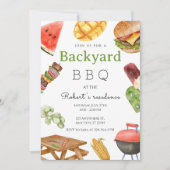 Grillen Summer Party Einladung (Vorderseite)