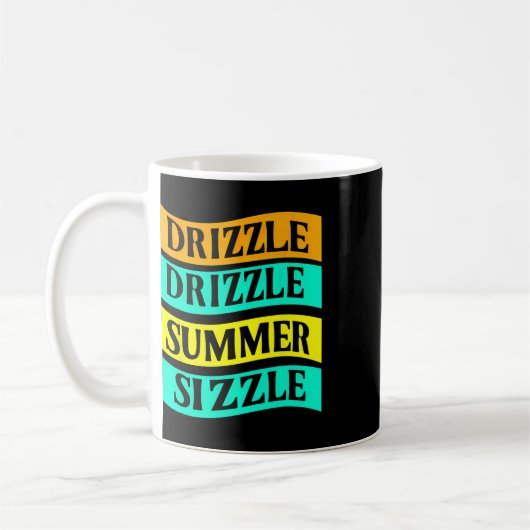 Grillen T-Shirt Funny Drizzle Drizzle Sommergröße Kaffeetasse (Links)