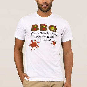 GRILLEN T - Shirt mit GRILLEN Soße-Flecken (Front