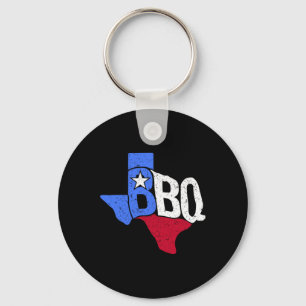 Grillen Texas Staatsflagge und Byrbecker Karte Schlüsselanhänger