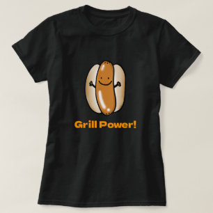 GRILLEN Time Funny Hot Dog Cartoon T-Shirt